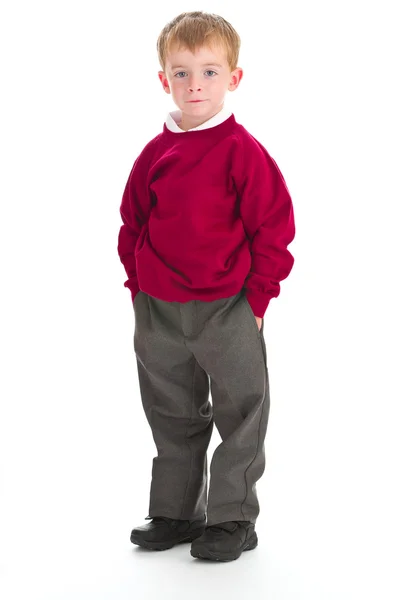 School jongen in uniform — Stockfoto