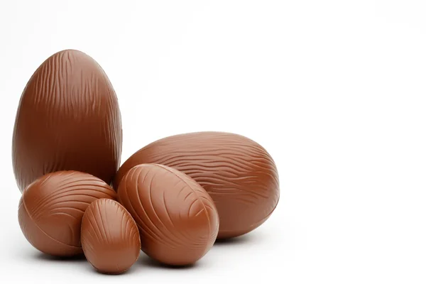 Ovos de Páscoa de chocolate Fotografias De Stock Royalty-Free
