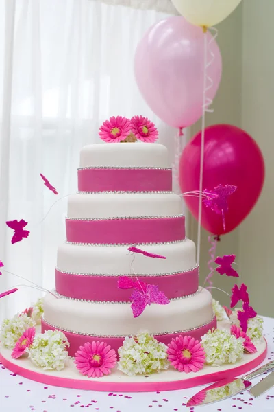 아름 다운 웨딩 케이크 스톡 사진