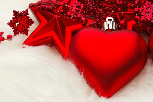 Decoración del corazón Navidad — Foto de Stock