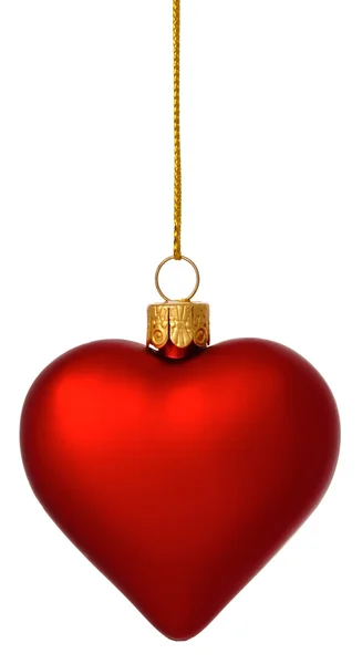 Crimson jul hjärta Stockbild