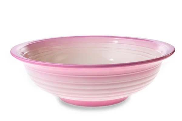 stock image Isolated Pink clay bowl