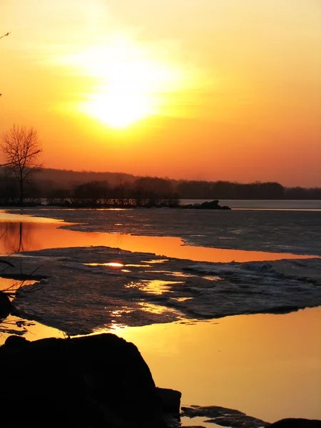 stock image Winter sunset