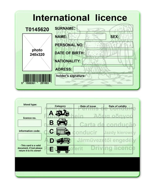 Licencja kierowcy — Zdjęcie stockowe