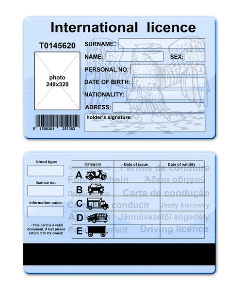Driver licens — Stockfoto