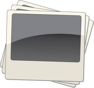 Polaroid frames clipart