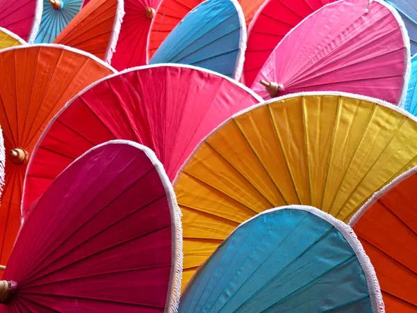 Красочные зонтики Стоковое Фото
