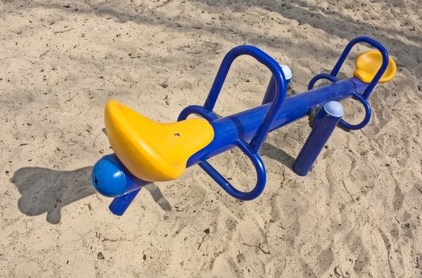 stock image An empty seesaw in a playground