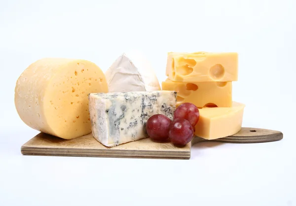 各种类型的奶酪 — 图库照片