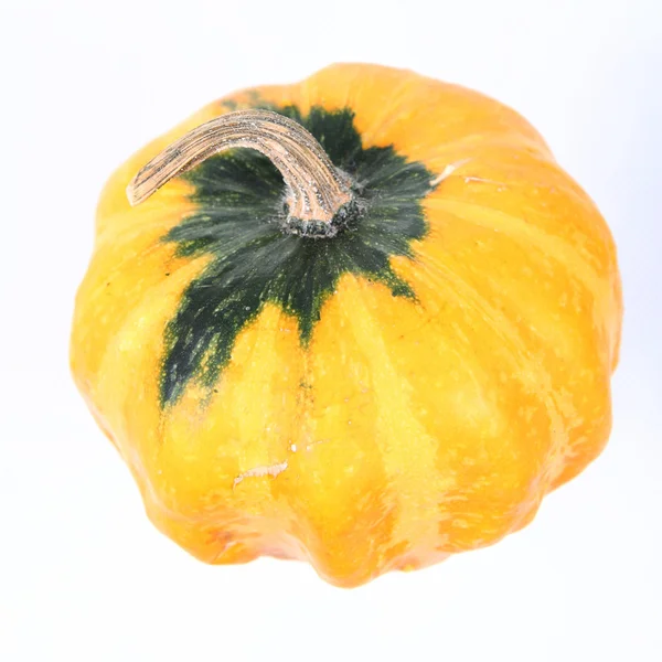 Decorative yellow pumpkin — Stock Photo, Image
