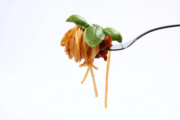Spagetti bolognai egy villán — Stock Fotó