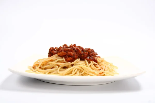 Těstoviny s omáčkou bolognese — Stock fotografie