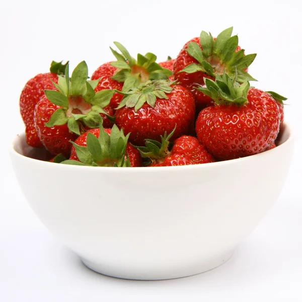 Strawberries in a bowl — Stock Photo, Image