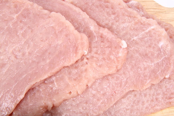 Сырая свиная отбивная
