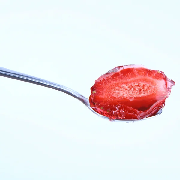 Piece of a strawberry — Stock Photo, Image
