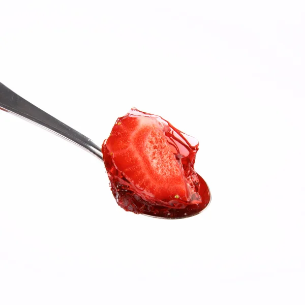 Pièce d'une fraise — Photo