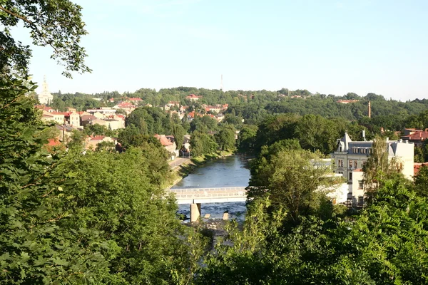 stock image Cieszyn city (polish-czech border)