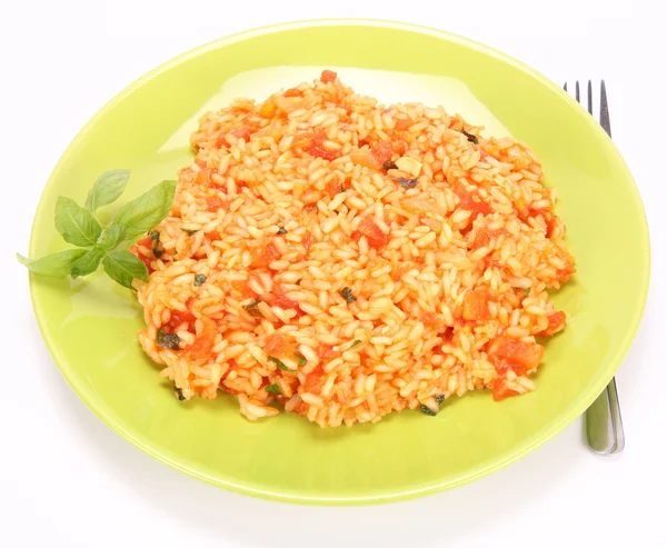 Risotto with tomatoes — Stock Photo, Image