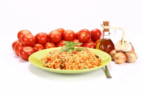 Risotto met tomaten — Stockfoto