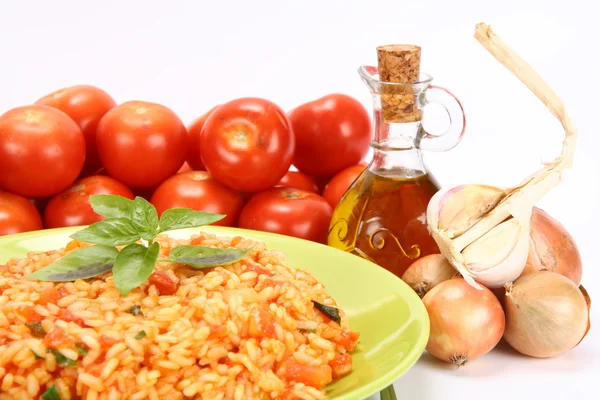 Risotto med tomater — Stockfoto