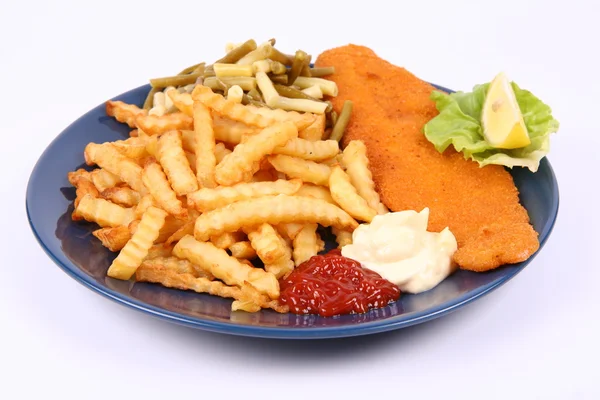 Fish and Chips — Stockfoto