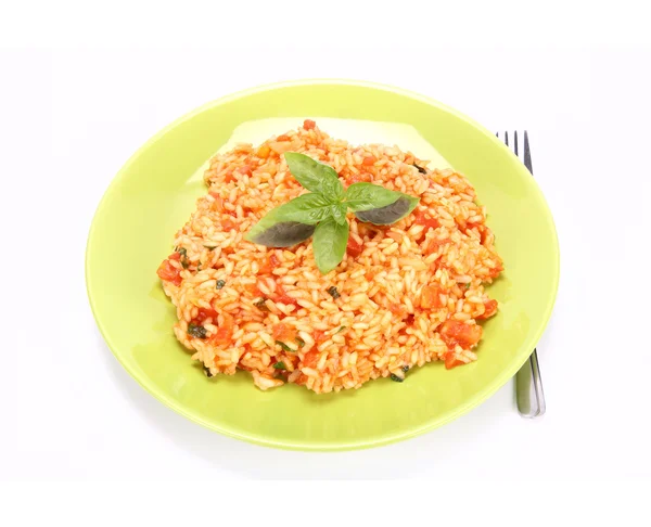 Risotto ile domates — Stok fotoğraf