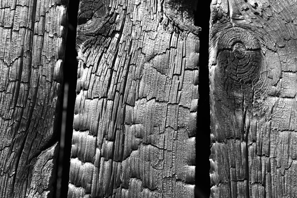 Burnt wooden planks — Stock Photo, Image