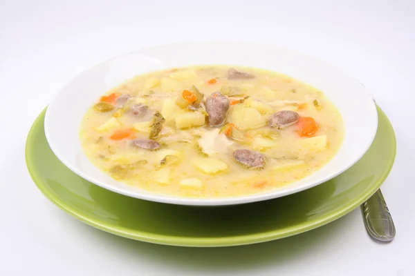 Nakládané okurky polévka — Stock fotografie