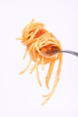 Çatallı spagetti bolonez.