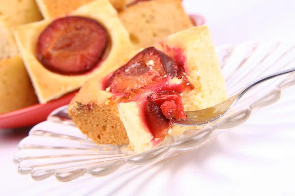 Torta de ameixa — Fotografia de Stock