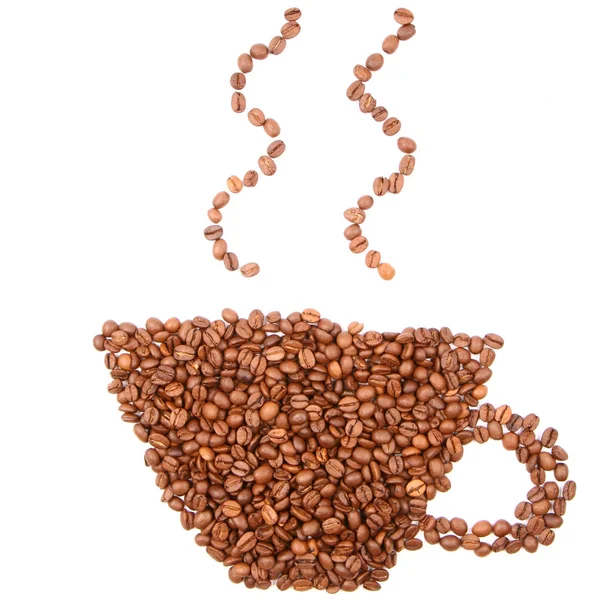 Šálek kávy tvaru — Stock fotografie