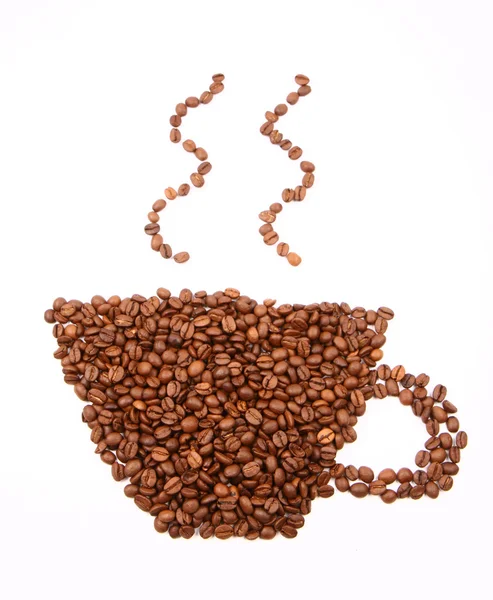 Чашка форми кави — стокове фото