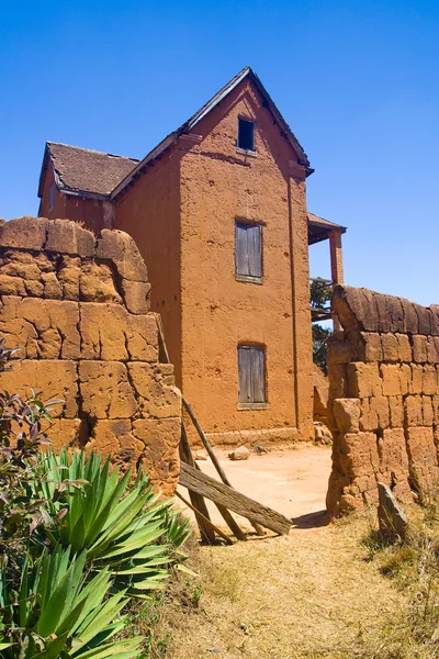 Malagasy traditional house — Stock Photo, Image