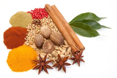 Various spices clipart