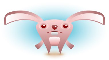 Sad Easter Bunny clipart