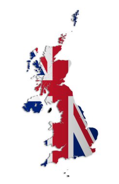 UK and Crown Dependencies Map clipart