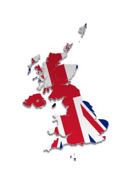 UK and Crown Dependencies Map clipart