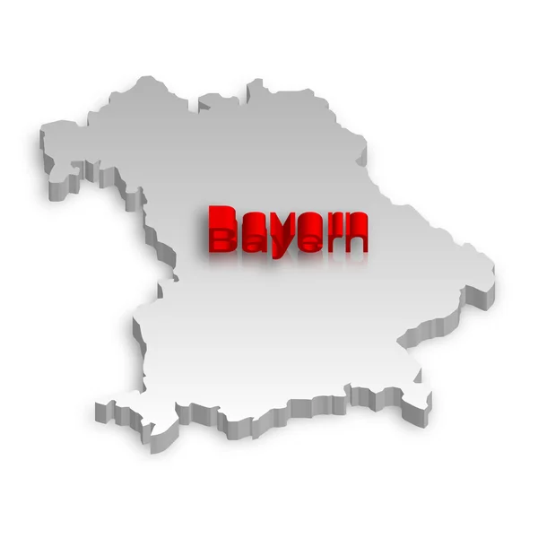 Bavyera harita — Stok Vektör