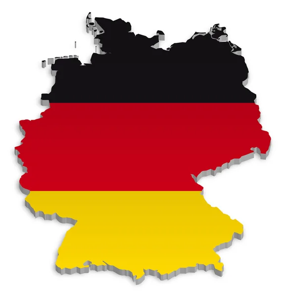 Deutschland Karte — Stockvektor