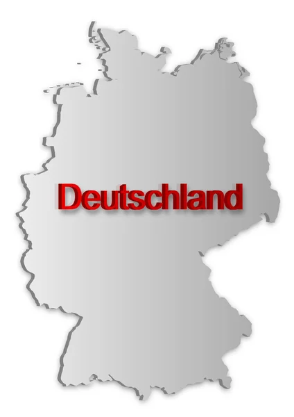 Alemanha Mapa — Vetor de Stock