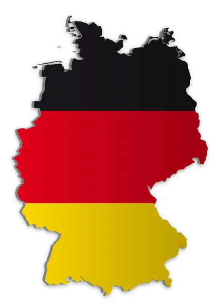 Niemcy Mapa — Wektor stockowy