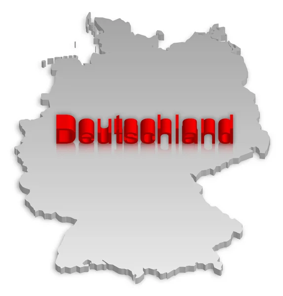 Almanya Haritası — Stok Vektör