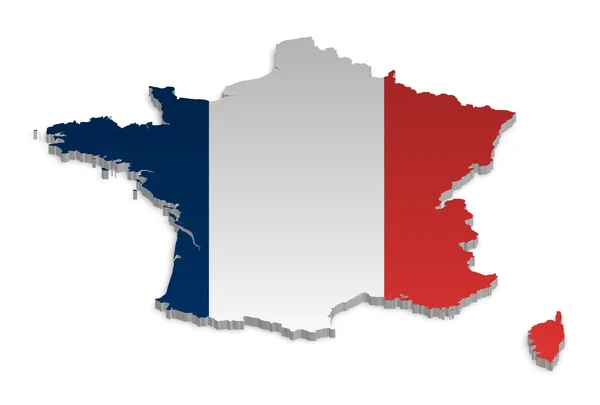 Francia Mapa — Vector de stock