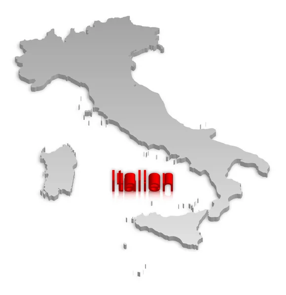 Italie Carte — Image vectorielle