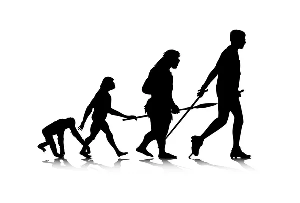 人間の進化 2 — ストックベクタ