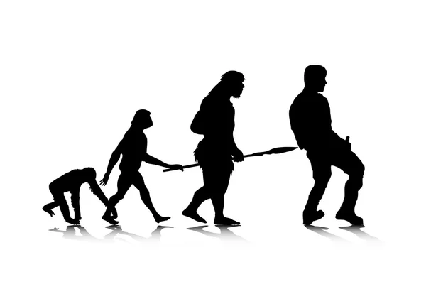 Menschliche Evolution 4 — Stockvektor