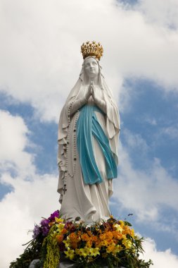 Figure of the Madonna clipart