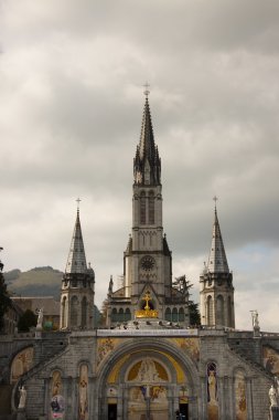 France - Cathedral of Lourdes clipart