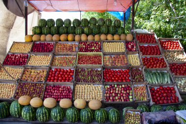 Fruit on the stall clipart