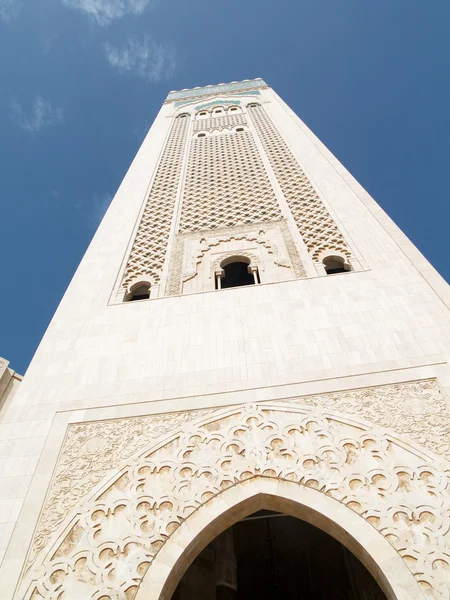 在卡萨布兰卡清真寺的塔 — 图库照片